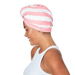 Dock & Bay Turban Hair Towel - For Home & the Beach - Super Absorbent, Quick Dry - Malibu Pink, One Size