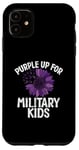 iPhone 11 Purple Up For Military Kids Army Purple Military Child Case