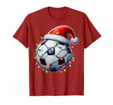 Futbol Table Soccer Table Football Christmas Hat Xmas T-Shirt