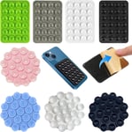 8 Pcs Coque De Telephone A Ventouse En Silicone Support De Coque De Telephone A Ventouse Adhesif Mains Libres Support De Telephone Portable Pour Telephone Videos Selfies