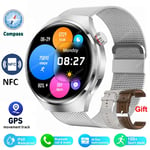 2024 Mens Smart Watches Health Monitor Bluetooth Call NFC GPS Tracker Waterproof