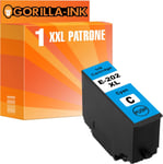 1 Cartouche d'encre Compatible avec Epson 202XL 202 XL Cyan - Adapté pour Expression Premium XP6000 XP 6000 XP6005 XP 6005 XP6100