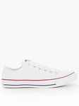 Converse Mens Ox Trainers - White, White/White, Size 13, Men