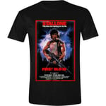 PCMerch Rambo - First Blood Poster Men T-Shirt Black (L)