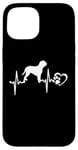 Coque pour iPhone 15 Dogue de Bordeaux Dog Heartbeat Paw Love Funny Puppy Lover