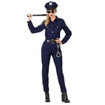 Boland - Costume femme policier, 4 pièces, costume de carnaval pour une fête à thème, Halloween ou le carnaval, costume de police