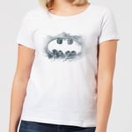 DC Comics Batman Spray Logo Women's T-Shirt - White - XXL - White