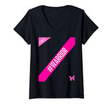 Womens I Am A Warrior Survivor Breast Cancer Awareness Month Women V-Neck T-Shirt