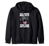 Funny Labrador Retriever The Lab Food Black Lab Mom Dad Zip Hoodie