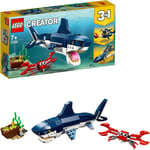 LEGO Creator 3in1 Deep Sea Creatures: Shark, Crab, Squid or Angler Fish 31088