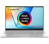 ASUS Vivobook S 15" Refurbished Laptop, Copilot PC - Snapdragon X Elite, 1 TB SSD, Silver (Excellent Condition), Silver/Grey