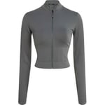 Calvin Klein Sport Seamless Zip Up Jacket Grön polyamid Large Dam