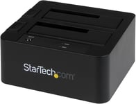 Dock Pour Disque Dur À 2 Baies Usb 3.0 / Esata Vers Sata,Station D'Accueil Pour Ssd/Hdd Externe 2,5/3,5""Sata I/Ii/Iii,Docking Station/Dock,Chargement Par Le Haut (Sdock2U33Eb)