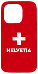 Coque pour iPhone 15 Pro Switzerland Flag Helvetia Suisse Swiss Schweiz White Red