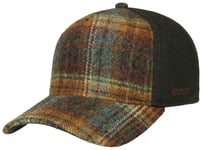 Stetson Wool Check Trucker Cap Green/Dark Orange, OneSize