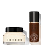 Bobbi Brown 24-hour Hydration Duo - Vitamin Enriched Face Base & Foundation Bundle (Various Shades) - Espresso