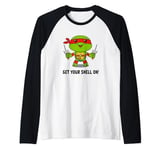 Teenage Mutant Ninja Turtles Raphael Get Your Shell On Chibi Manche Raglan