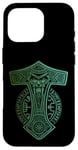 Coque pour iPhone 16 Pro Marteau de Thor Mjölnir Odin Vegvisir Runes Viking