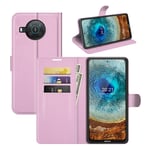 Nokia X10 / X20 - Læder cover / pung - Pink