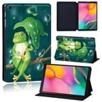 (Tab A 8,0 tuuman T29021.frog)Tablettikuori Samsung Galaxy Tab A8 10.5/A7 Lite 8.7/A 10.1 2019/S5E/S6 Lite/TabA 8.0"/10.5" PU-nahkakuvioiset tietokoneen kannet ja kuoret