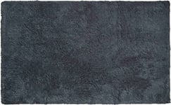 GRUND Tapis de Bain Calo pour Le Sol en Fil Organique, Fil 100% Coton Bio, Ultra Doux, antidérapant, certifié ÖKO-TEX, Coton, Calo - Anthrazit, 60 x 100 cm