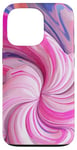 iPhone 13 Pro Swirl Pink Color Illustration Pattern Abstract Art Case