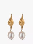 Deborah Blyth Emma Freshwater Pearl Drop Earrings, Gold