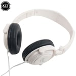 WHITE Casque de jeu filaire pliable avec microphone, casque de musique stéréo Super Bass, écouteurs Shini, PC matin, 3.5mm, nouveau ""Nipseyteko