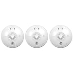 3 x FireAngel HW1-PF-T Mains Powered Heat Alarm with 9V Back-Up Battery