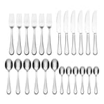 Oneida Icarus 24 Piece Stainless Steel Cutlery Set Dishwasher Safe Rustproof