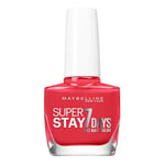 Maybelline New York – Vernis à Ongles Professionnel – Technologie Gel – Super Stay 7 Days – Teinte : Blood Orange (493)