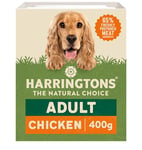 Harringtons Complete Wet Tray Grain Free Hypoallergenic Adult Dog Food Chicken & Potato 8x400g - Made with All Natural Ingredients