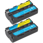 Batterie 2 pièces-Pour Sony Np-f550 Np F570 Np F550 Batterie Pour Sony Ccd-rv200 Sc5 Tr940 Tr917 Caméra Cn-16