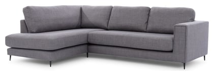 UNO Bernadotte Sofa m. chaiselong 3-pers. open venstre, Antracit