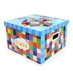 ELMER Robert Frederick Patchwork Collapsible Storage Box - Large