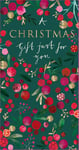 A Gift For You Festive Berries Christmas Money Wallet Gift Card Xmas Cards