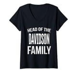 Womens Head Of The Davidson Family Reunion V-Neck T-Shirt