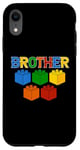 Coque pour iPhone XR T-shirt humoristique Brother Master Builder Bricks Blocks