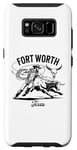 Coque pour Galaxy S8 Rodéo de Fort Worth, Texas, Bull Rider, Steer Wrangler Cowboy