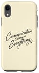 iPhone XR Communication Changes Everything Speech Therapy Women Case