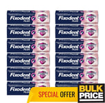 Fixodent Plus Nourriture Barrière Denture Adhésif Crème Sans Parfum 40g 12-Pack