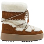 Moon Boot JTrack Shearling Lave Støvler Whisky/Off White | Brun | 31 EU