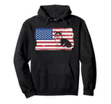 Corgi USA Flag Funny Pet Corgi Dog Lover Pullover Hoodie