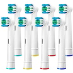 Tandborsthuvud Kompatibel med Oral b Braun Elektrisk Tandborste, Precision Ersättningsborsthuvuden, Effektiv Rengöring - 8 Pack