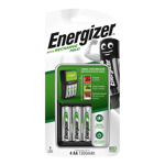 Energizer Maxi Battery Charger inc 4x AA 1300mAh Rechargeable Batteries