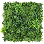 Christow Evergreen Artificial Plant Living Wall Panels, Garden Fence Covering Decoration, Indoor Outdoor Decor, Waterproof UV Protected, 1m x 1m (Set of 2 1m x 50cm)