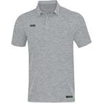 Jako Men's Polo Shirt, Size 2XL, Light Grey Mix