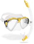 Cressi Matrix Mask and Gamma Snorkel Combo Yellow, Snorkelling, Scuba Diving,