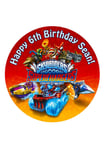 Skylanders Superchargers personalised CakeTopper Edible Icing Sugar 7.5" img b11