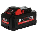 Milwaukee M18 HB8 Batteri, 18V, 8,0Ah, High Output